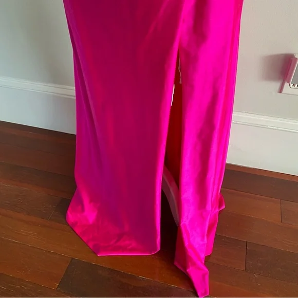 LA SCALA Hot Pink Prom Dress Large - Picture 3 of 7